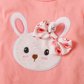 Conjunto Coelhinho Floral 3pçs