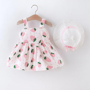Vestido baby Moranguinho 2pçs